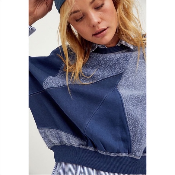 Free People Touch of Grey in Blue - Picture 2 of 7